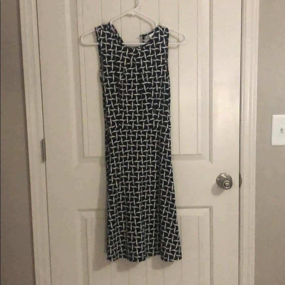 New York and Company dress black and white